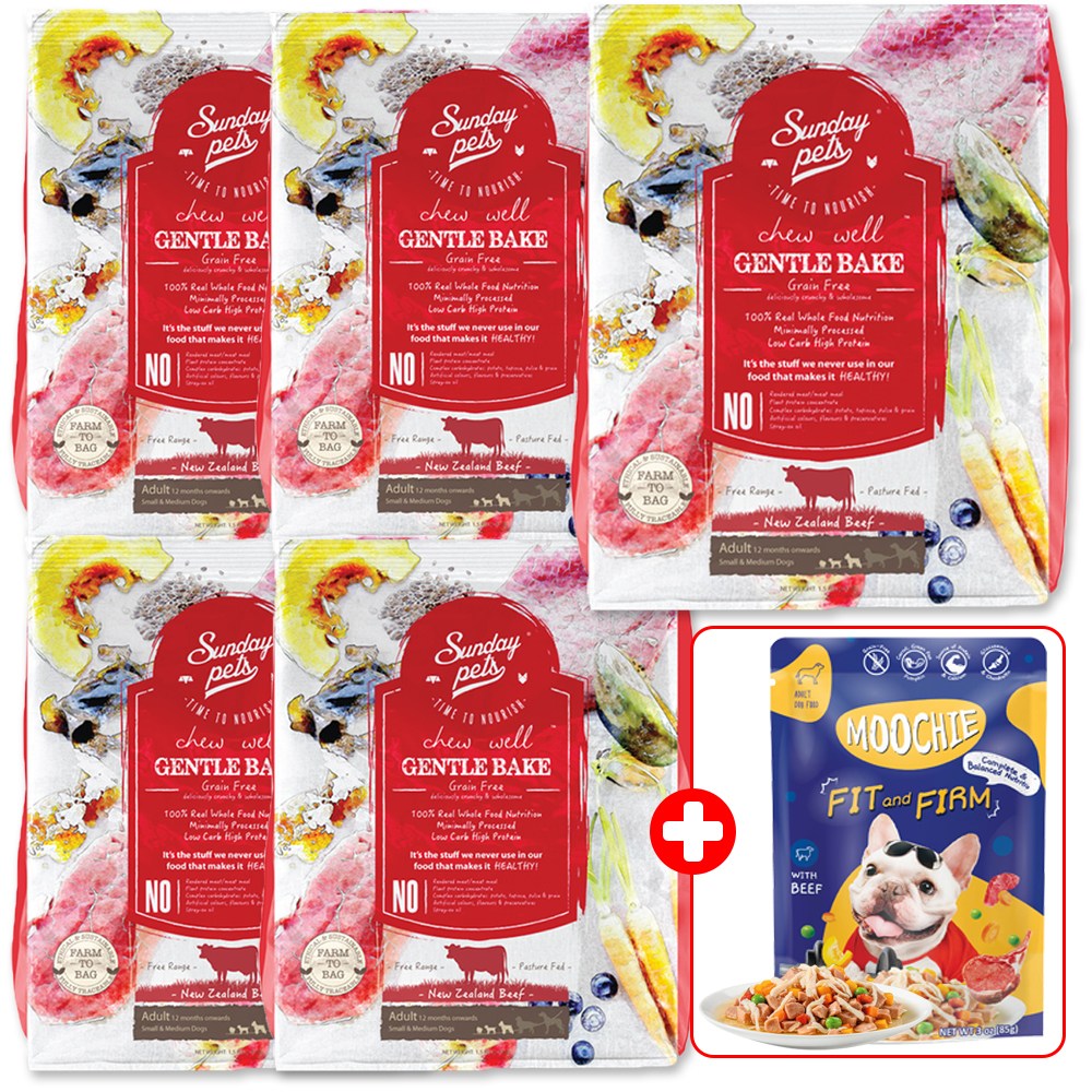 선데이펫 젠틀베이크 오븐베이크 사료 그레인프리 초록입홍합 함유 + 사은품 증정 149,800원