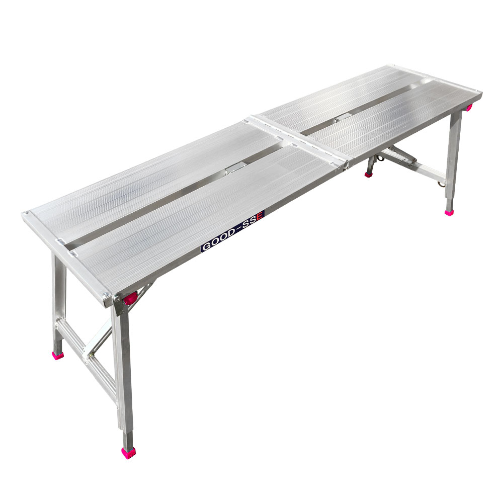 GOOD-SSE 굳세 접이식 우마사다리 400X1600 알루미늄 다리높이조절 도배 97,000원