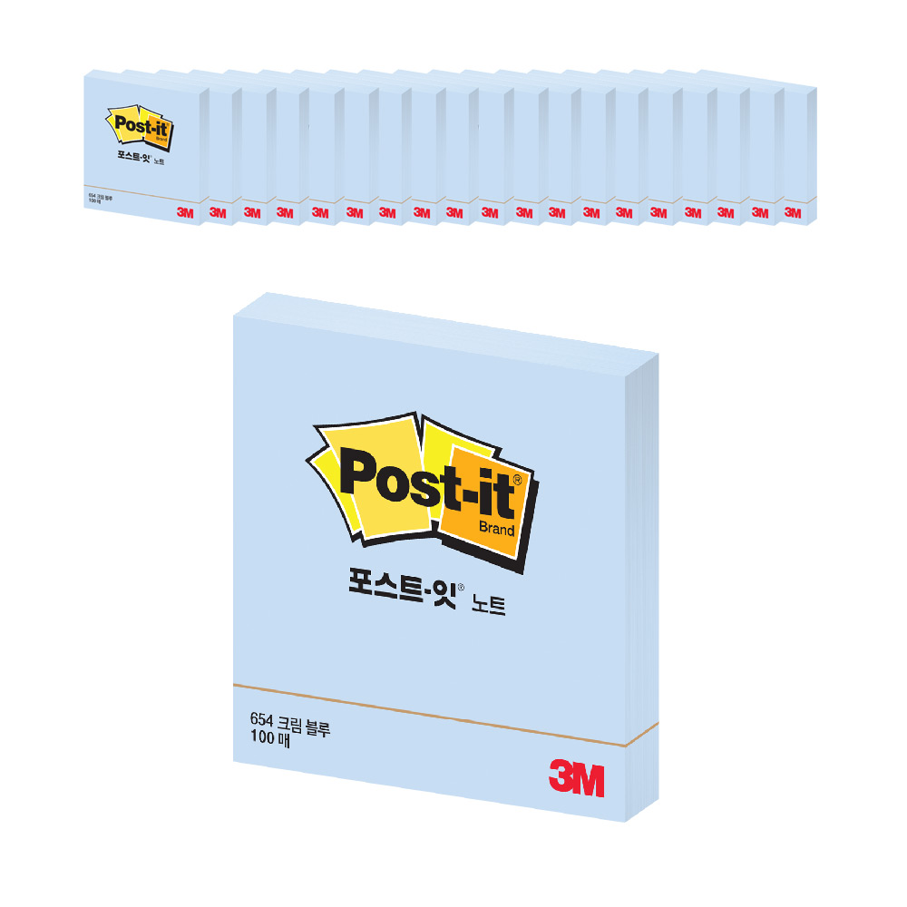 쓰리엠 포스트잇 노트 654 76 x 76 mm, 현재가 19,520원