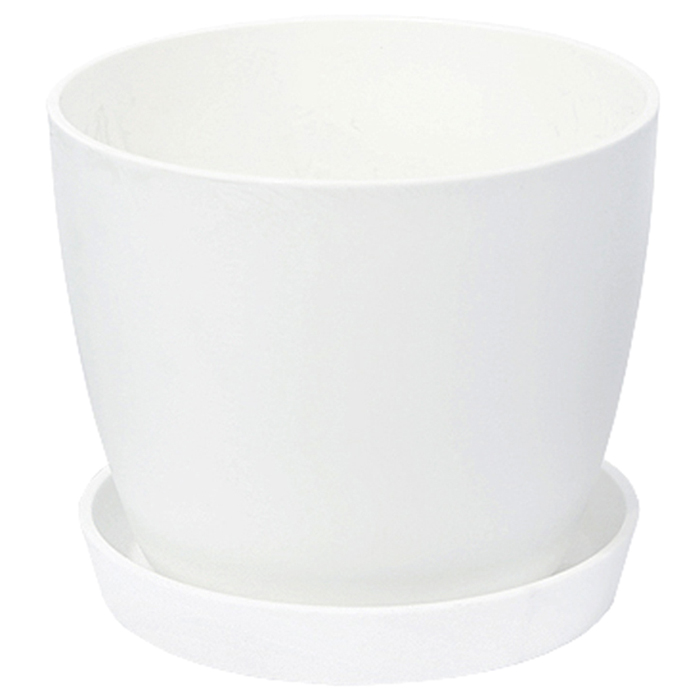 플라팜 분갈이형 원형화분, 화이트, 1개 5,080원