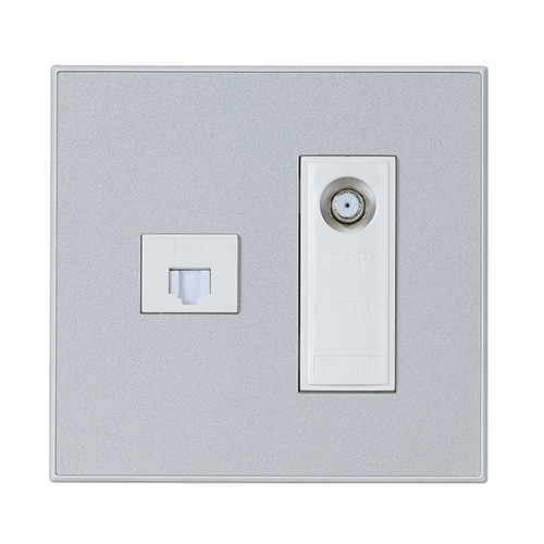 틸인스 인터넷 8p 1구 CATV 3방 콘센트 중2개용 화이트실버 7,070원