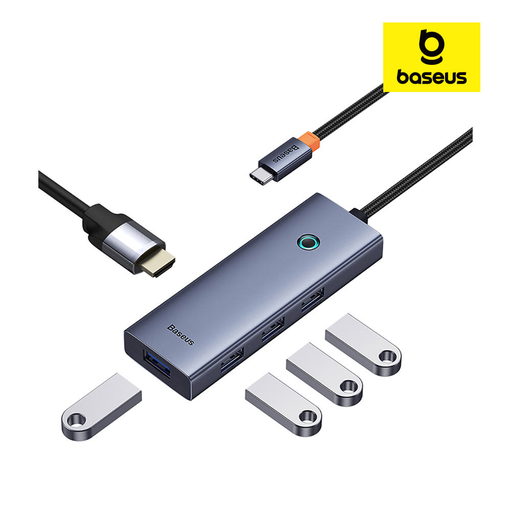 베이스어스 5in1 C타입 Hdmi 4K 스마트 미러링 원터치스크린 멀티허브 HDMI+USB3.0*4 22,820원