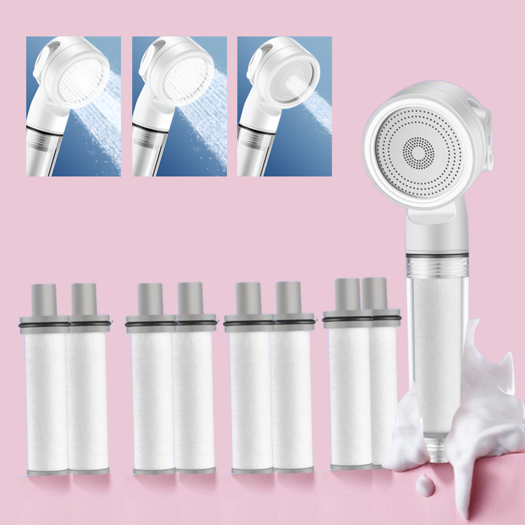 여행용 3단 수압조절 샤워기 헤드 필터 8p 세트 10,700원