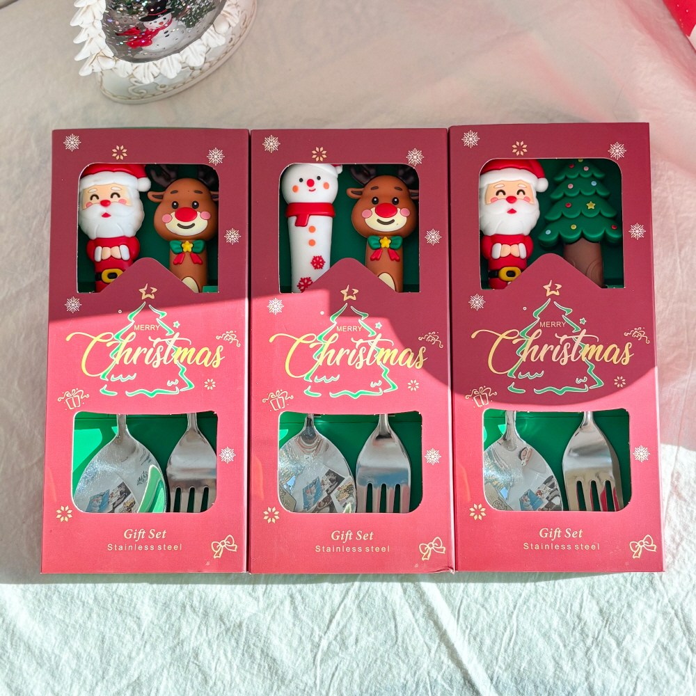 크리스마스 실버 스푼포크세트 9,900원