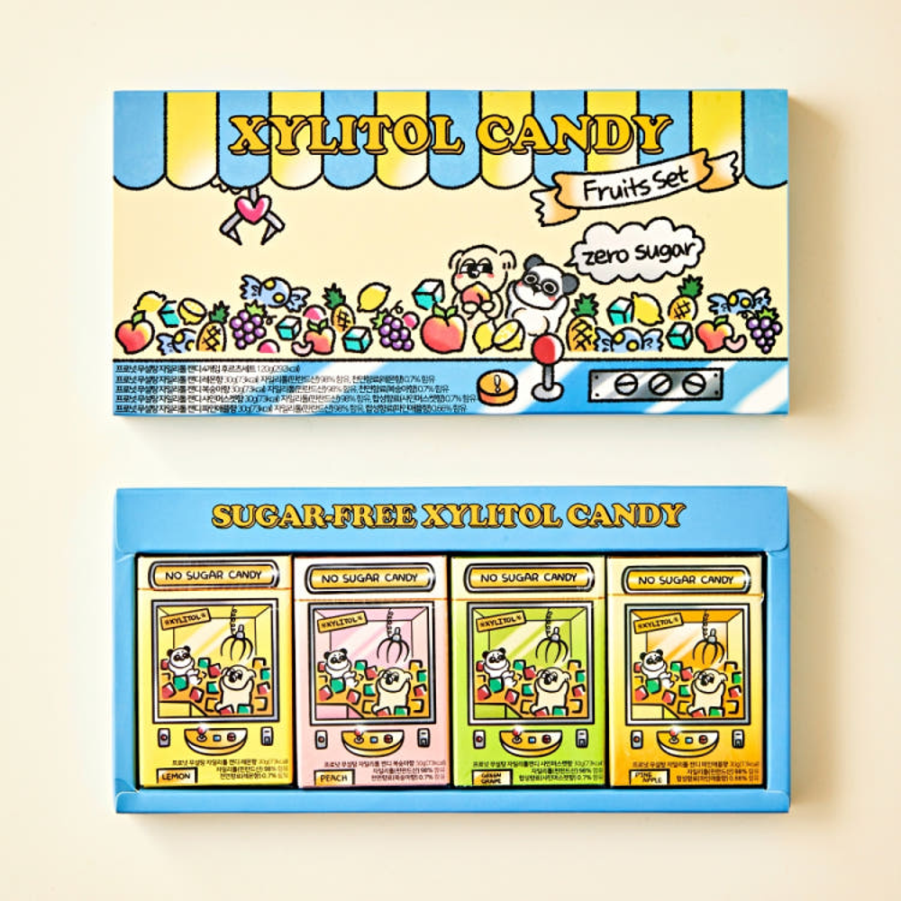 프로넛 무설탕 자일리톨 캔디 4가지맛 후르츠세트 사탕 선물포장 대량주문 15,500원
