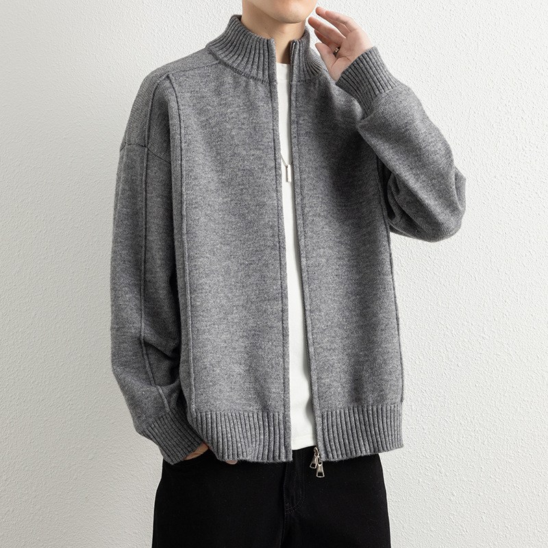 스타일닥터 남성 스탠드칼라 카디건 신상 솔리드 집업 니트 29,900원