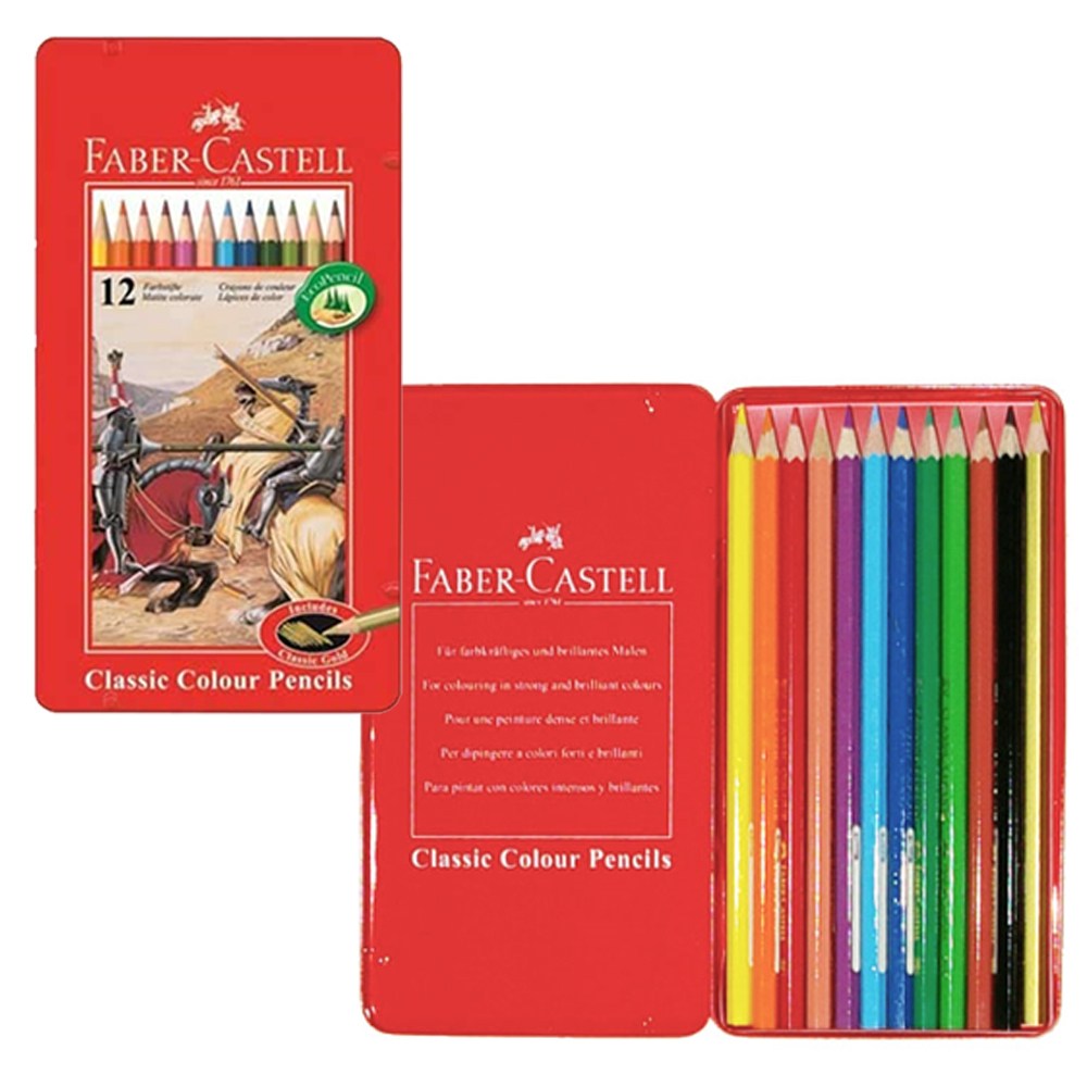 [조한스토어] 독일 파버카스텔 컬러링북 색연필 틴 유성일반색연필 9,600원