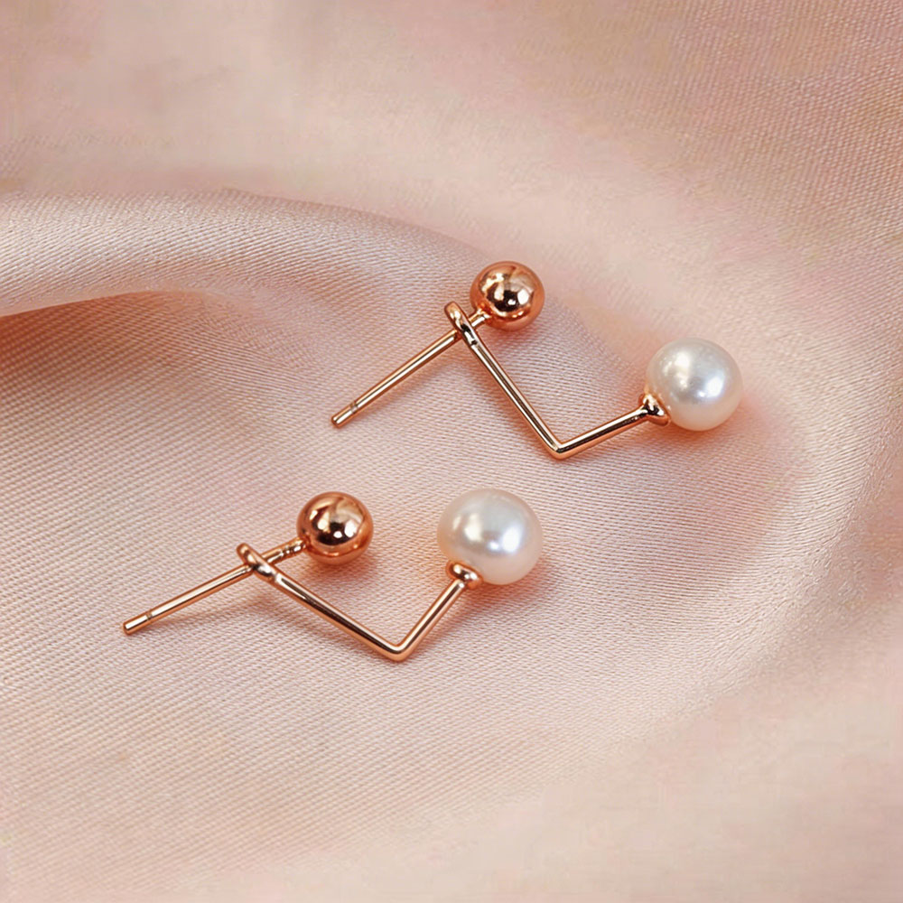 Ramlove 14K 진주 귀걸이 여 심플 도금 이어링  S925 실버 침 발암물질 미포함 CJR-SS9052 49,800원