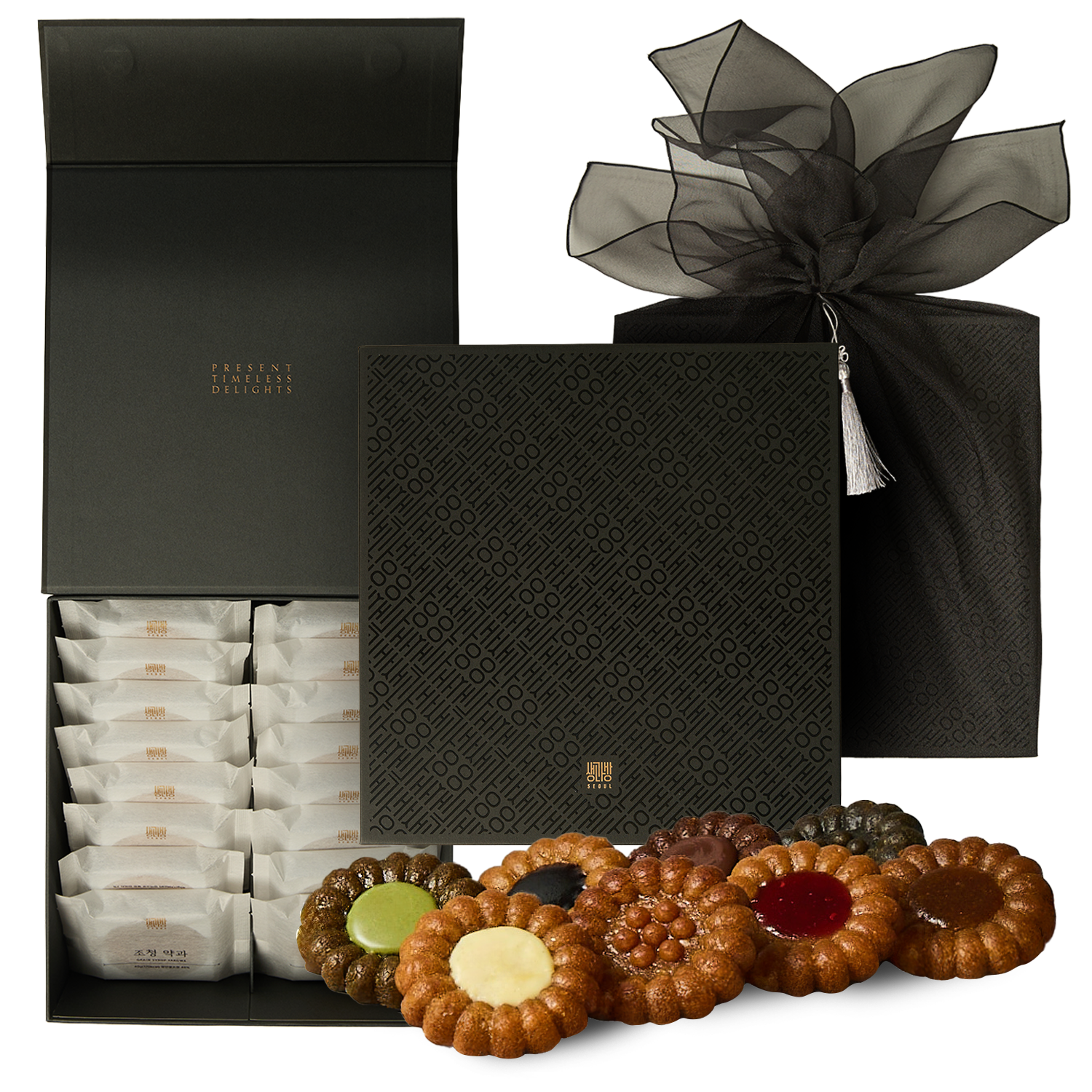 생과방 수제약과 16개입 고급선물세트 보자기포장, 640g, 1세트 77,000원