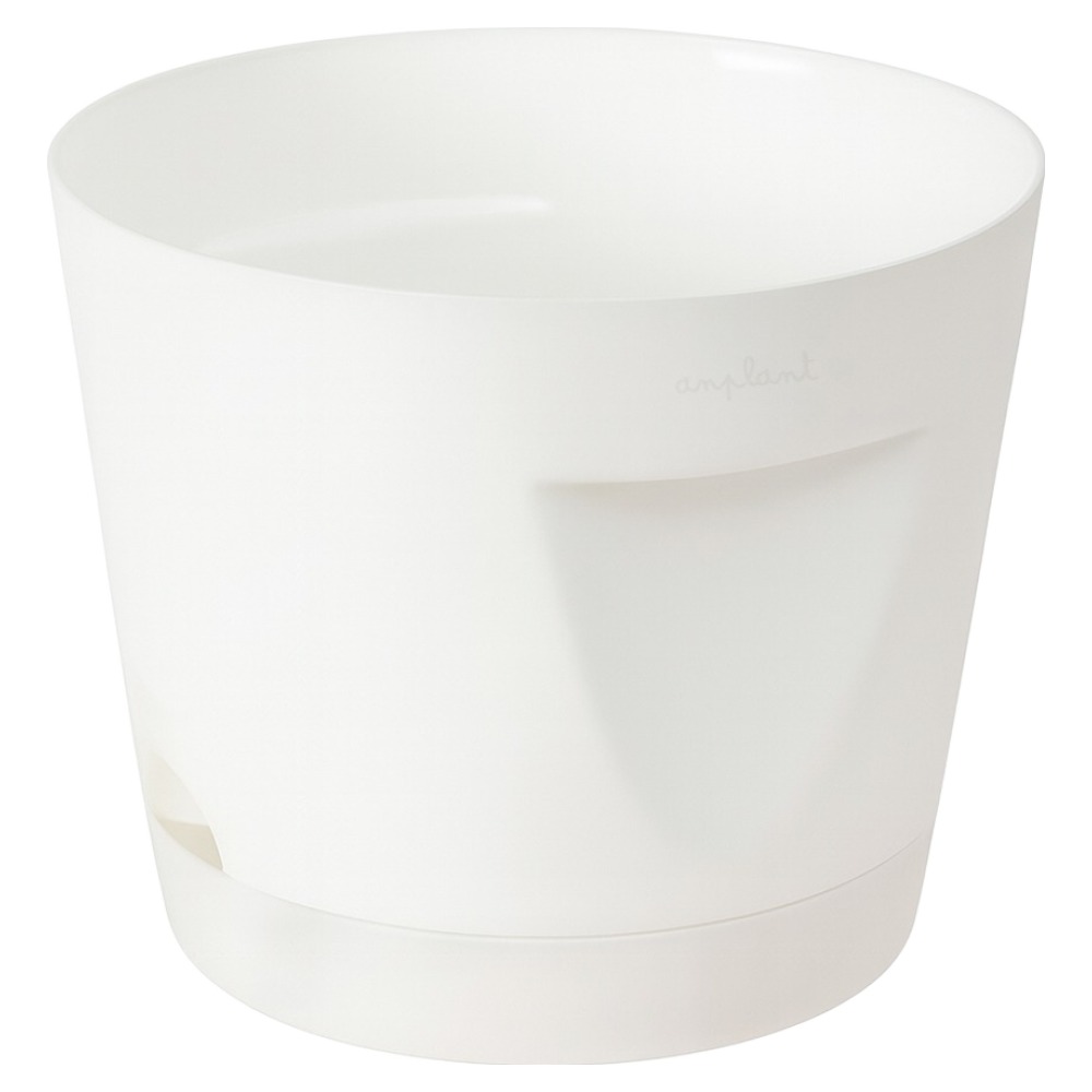 앙플랜트 코코 저면관수 플라스틱 화분 + 받침 세트, 화이트, 1세트 8,990원