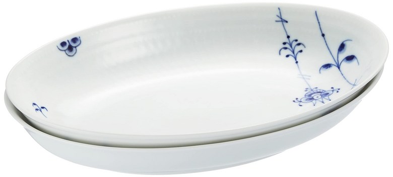 27cm 1017411 [정규 수입품] 로얄 코펜하겐 블루 팔메테 타원형 접시 쌍 결혼 271,470원