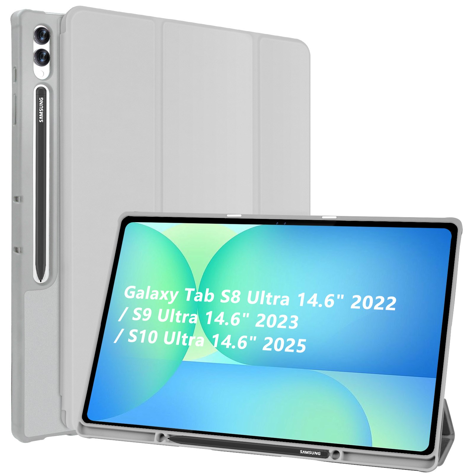 Galaxy Tab 호환 S펜 수납 태블릿 케이스 스마트폰 케이스, 그레이, 1개 25,800원