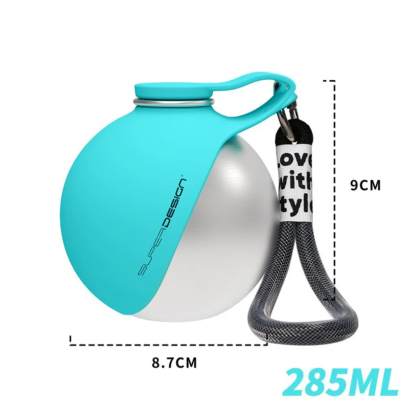 소형 강아지 물병 285ML 스테인리스 스틸 편리한 음수 디스펜서 여행용 휴대용 물그릇 25,700원