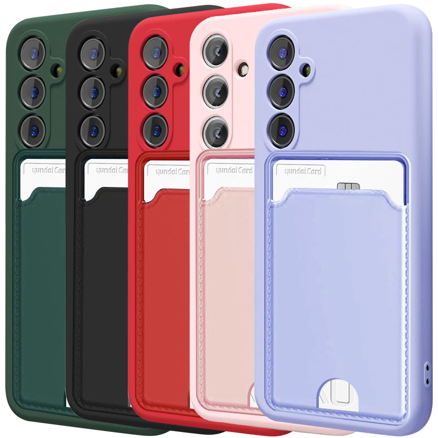 벌크온 1+1 갤럭시 S24FE 카드 수납 포켓 카메라 보호 풀커버 실리콘 컬러 휴대폰 케이스 8,990원