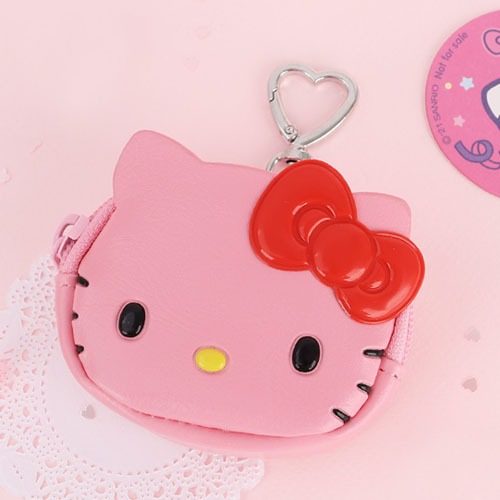 다자락 산리오친구들 헬로키티 페이스 컬러풀 미니 파우치 키링 열쇠고리 핑크CS 16,200원