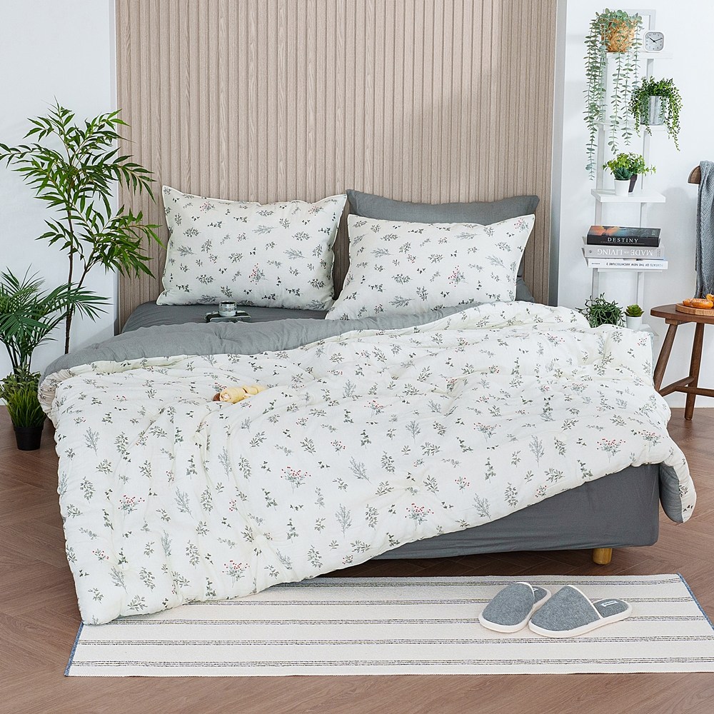 나라데코 100% 텐셀 모달 차렵이불 꽃 옥수수솜 이불 SS 104,000원