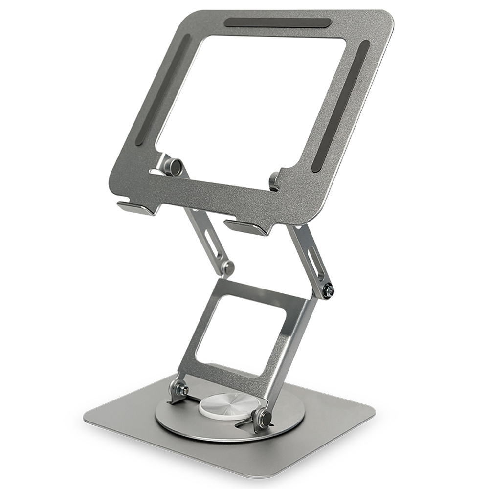 일렉싱크 휴대용 접이식 3단 회전 노트북 거치대 스탠드, 실버, 1개 37,800원