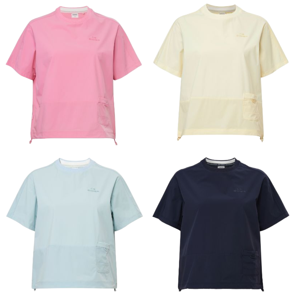 아이더 여성 ON THE ROCK S (온더락 쉐도우) 우븐 포켓 라운드 티셔츠 DWM25216 59,000원