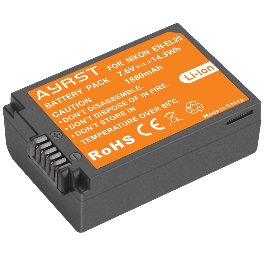 니콘 Z30 Z50 ZFC 카메라용 교체 배터리, EN-EL25 EN EL25, 4241 1880mAh 41,960원