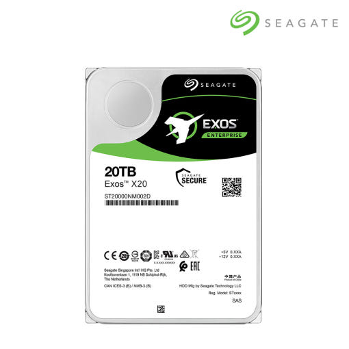 [씨게이트] Exos HDD 3.5 X20 20TB ST20000NM002D (SAS/ 7200RPM/ 256MB) 1,119,000원