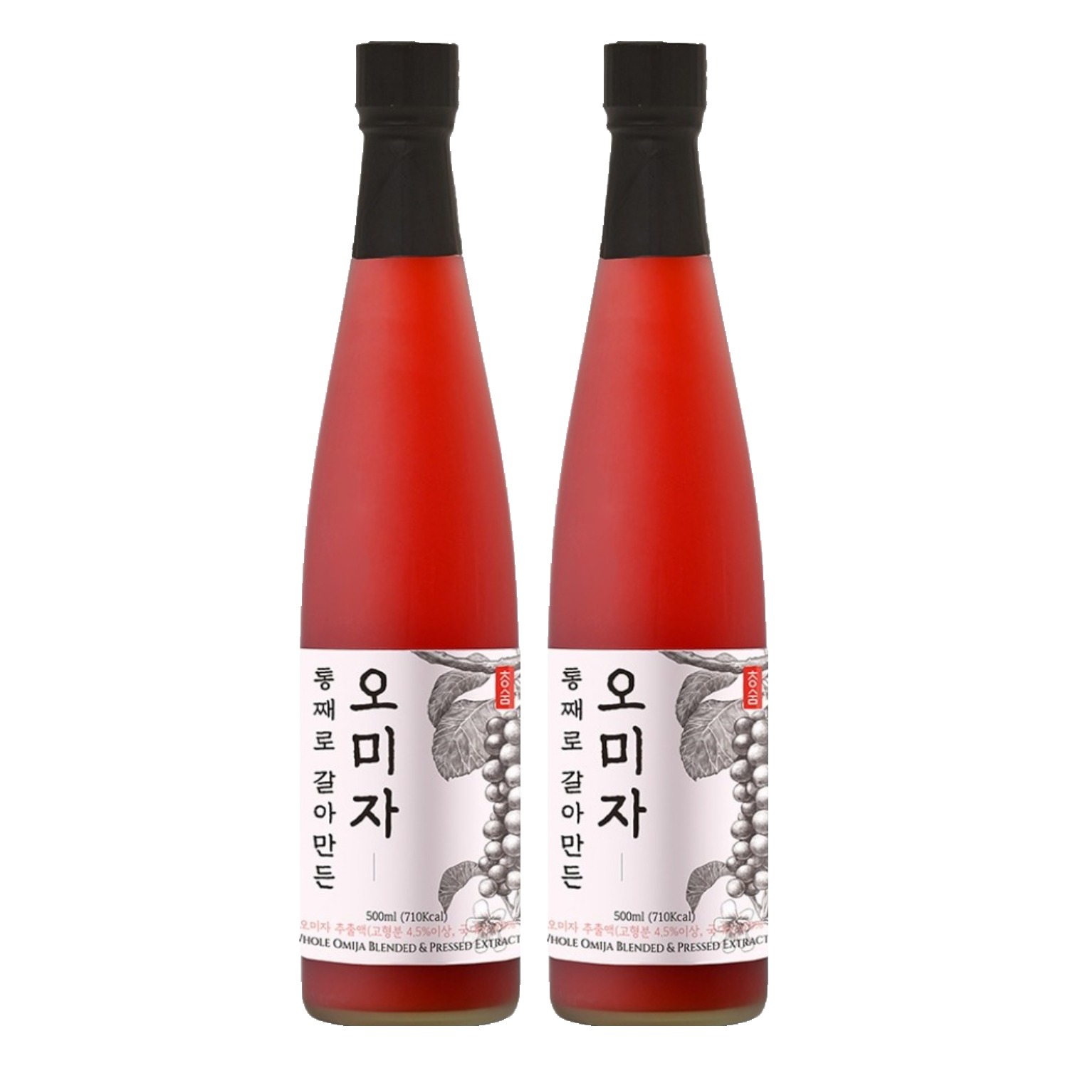 청숨 통째로 갈아만든 오미자, 500ml, 1개입, 2개 43,010원