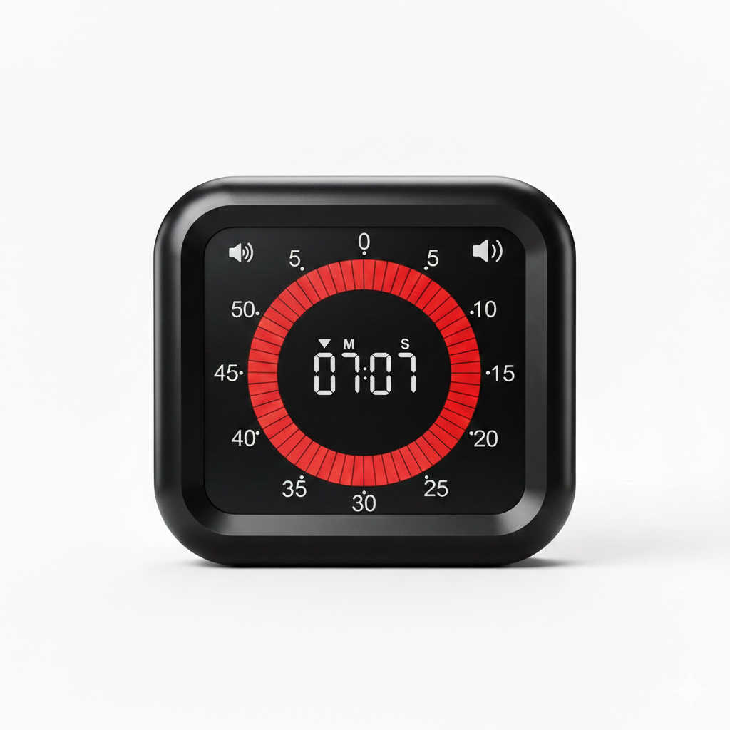 민틱 구글타이머 무소음 타임타이머, 1개, 블랙 28,000원