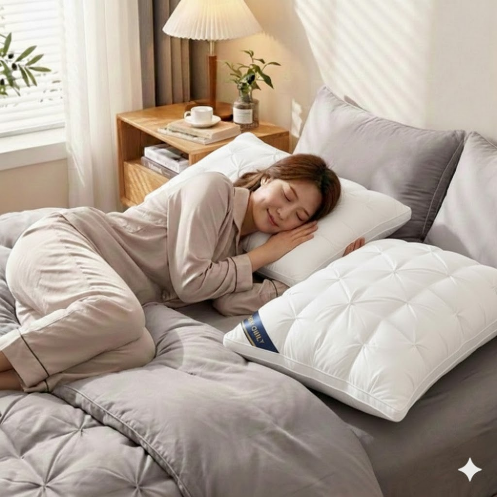 1+1세븐버핏 프리미엄  고중량 5성급 호텔 엣지 숙면베개, 목편한 경추베개 지퍼형, 1세트 18,400원