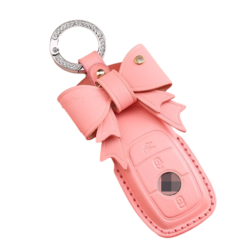 키에티 벤츠 호환 베지터블 가죽 e클래스 스마트 키케이스 키홀더 키커버, 핑크 29,900원