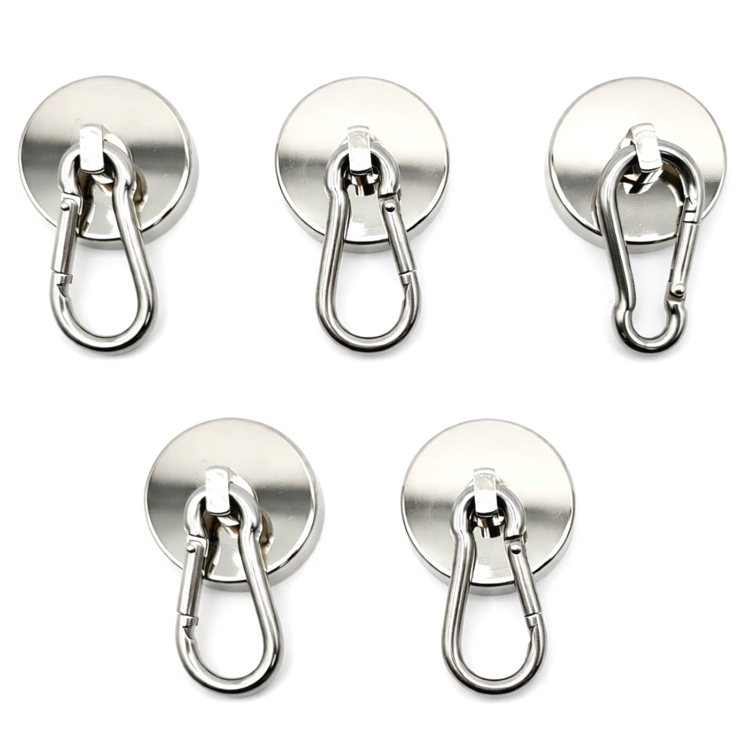 마니코 초강력 네오디움 카라비너 원형자석 지름 42mm, 2개, 실버 11,900원