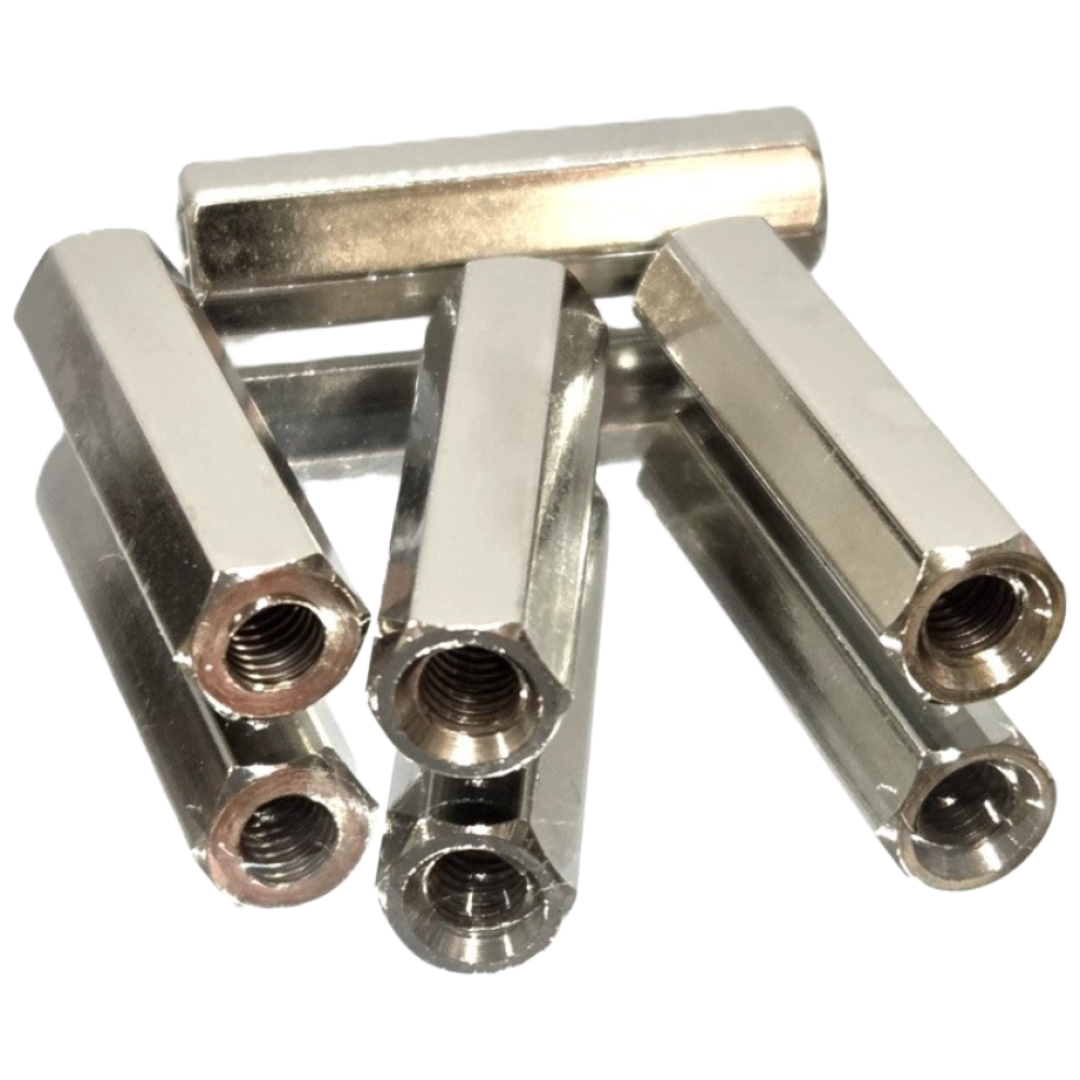 지지대 너트 신주 니켈 도금 PCB 기판 서포트 관통 연결 M3, 70개, M3, 6mm 6,000원