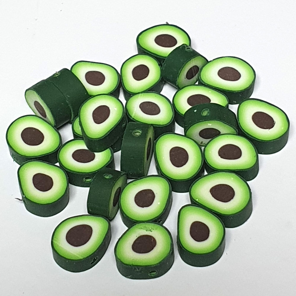 폴리머비즈원형 아보카도/ 꾸미기 공예재료 미술수업 팔찌 목걸이 악세사리만들기 학습준비물 인테리어소품 4,800원