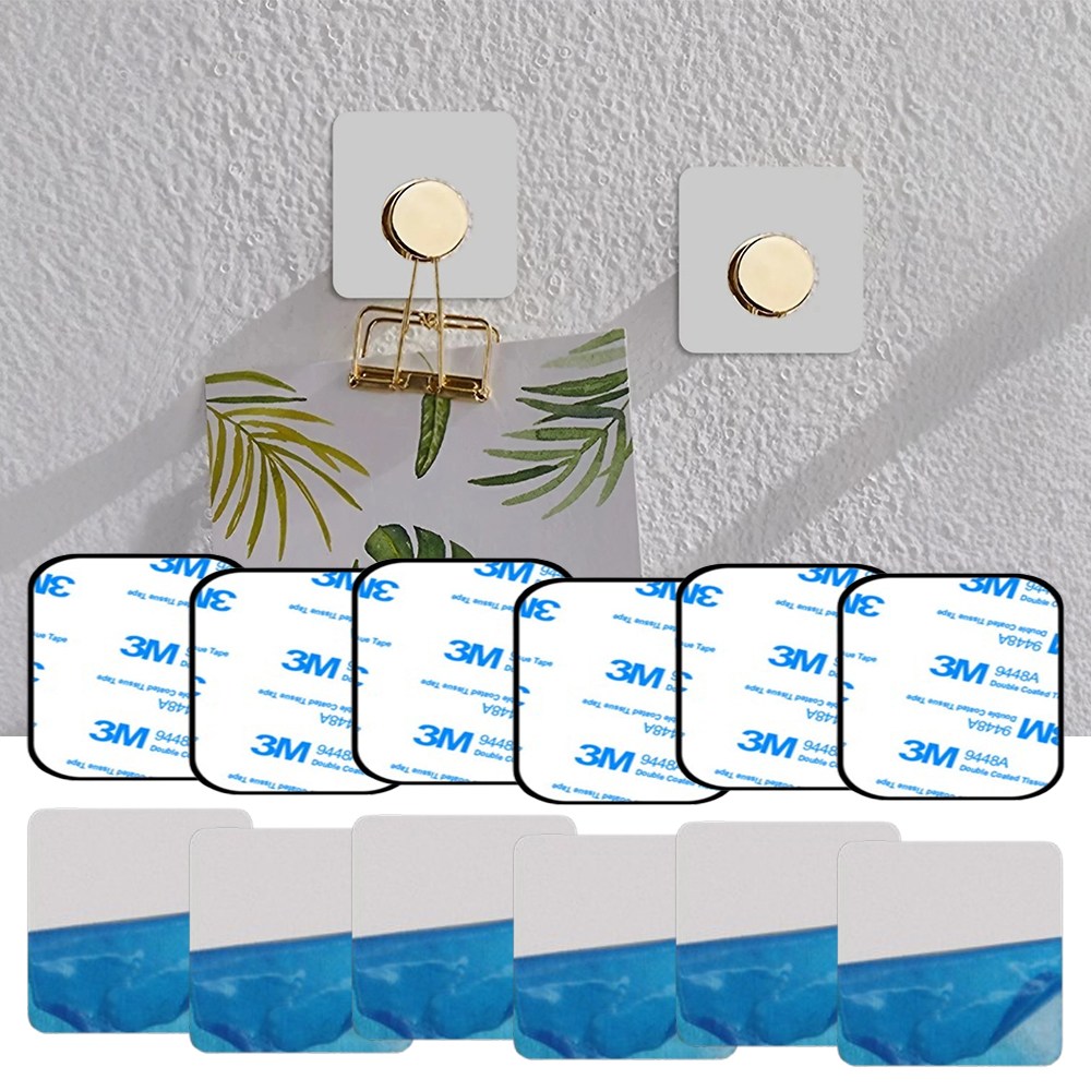 앞날앤 사각 자석 철판 플레이트 마그네틱 스티커, 실버, 12개 10,550원