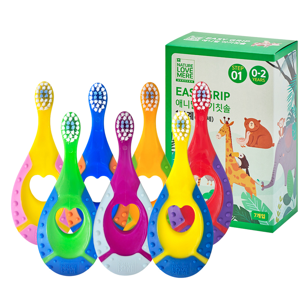 네이쳐러브메레 이지그립 애니멀 아기 칫솔 1단계 9,900원