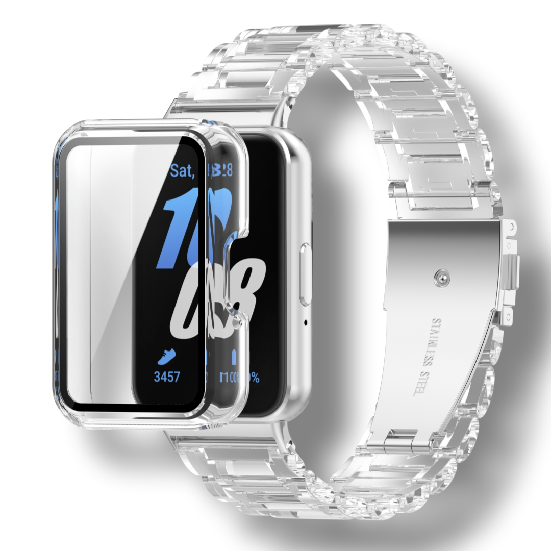 칸탐 갤럭시 핏3 호환 투명 스트랩 투명 풀커버 케이스, 1개 15,900원