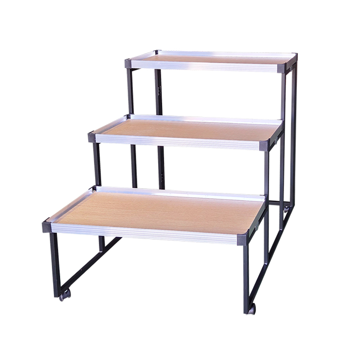 [매대인] 오크 계단식 진열대 165,000원