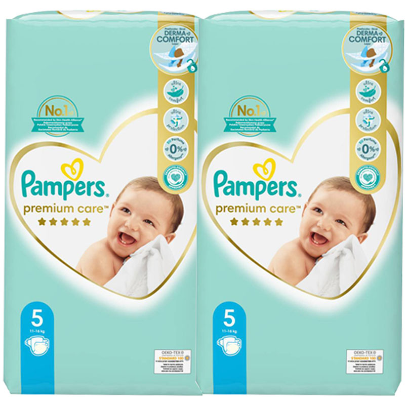 유럽산 팸퍼스 프리미엄케어 기저귀 밴드형 1 2 3 4 5 6 단계 밴드5단계_2팩(총88p) pampers 바우처, 88개, 5단계 65,900원