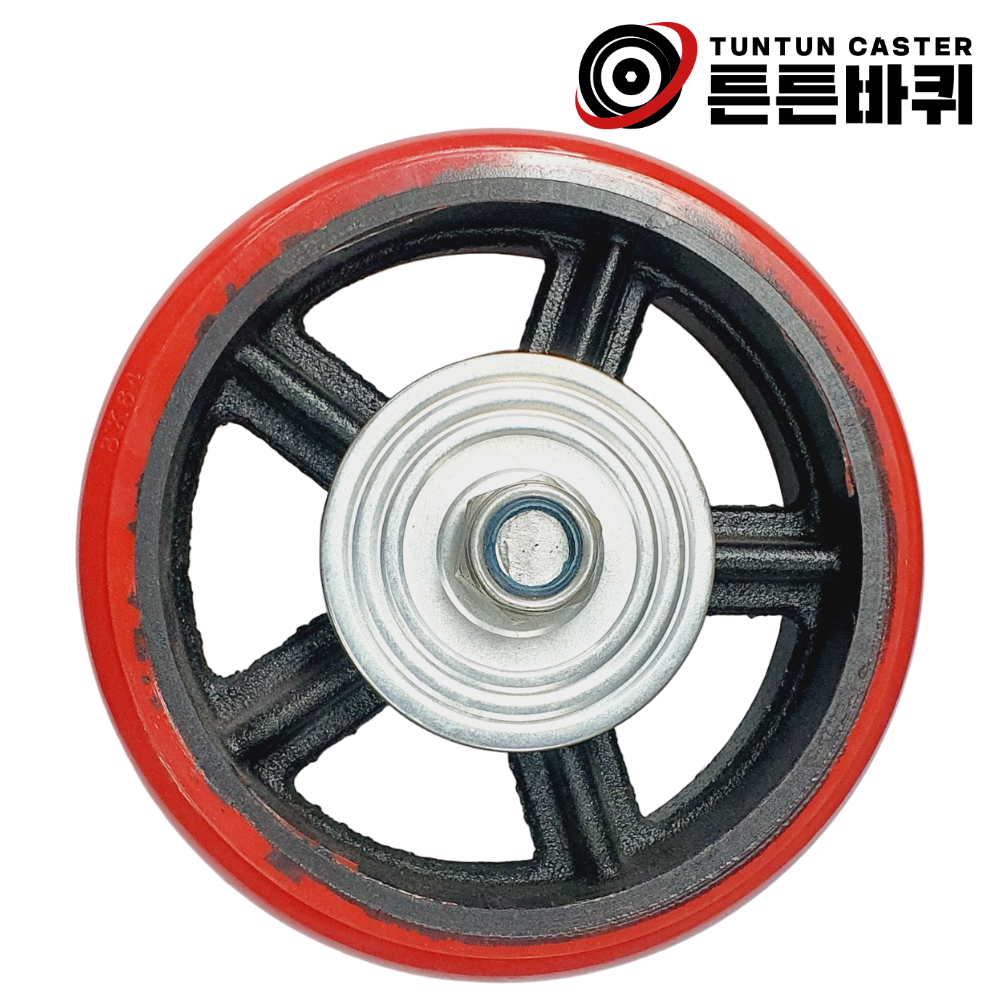 20cm(8인치) 단조 우레탄 바퀴 휠세트 고하중 산업용 캐스터 하중770kg 폭64mm 13,700원