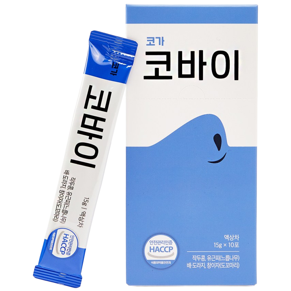 코바이, 한의사 개발, 코에 좋은 작두콩 수세미오이 유근피 느릅나무 함유 30일분, 국내산 원료, 맛있는 스틱형., 30개, 15g 39,000원