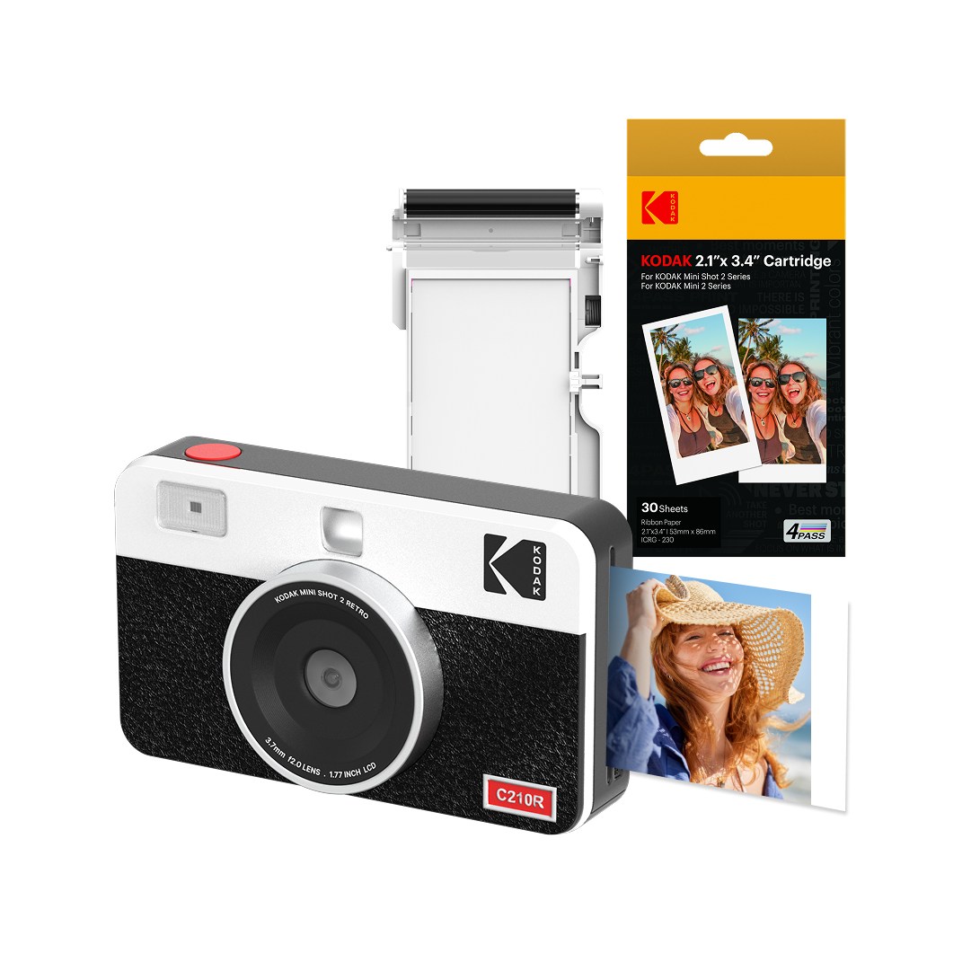 코닥 미니샷2 레트로 즉석카메라 C210R + 카트리지 번들 화이트 282,000원