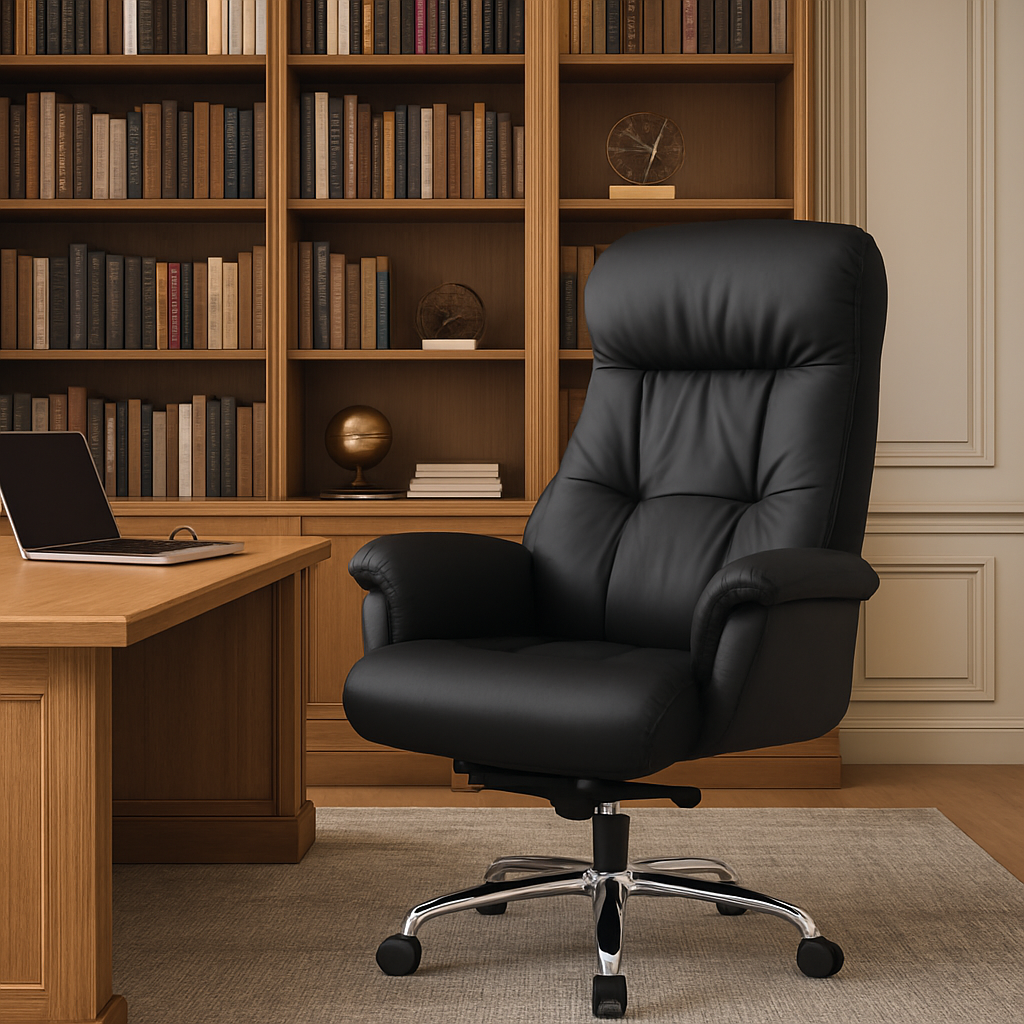 미니포레스트 중역의자 가죽 리클라이너 회전의자 블랙 382,000원