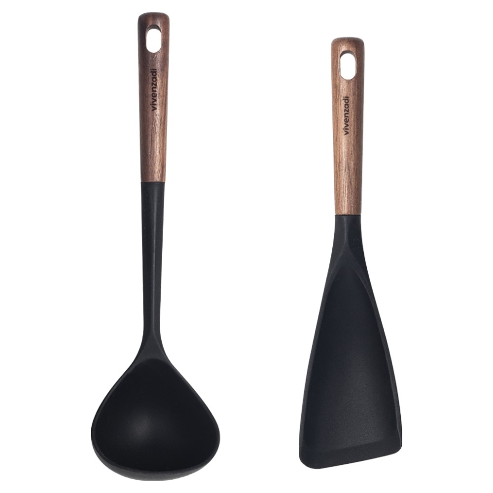 비벤자디 블랙월넛 실리콘 키친툴 조리도구 2종 세트 11,800원