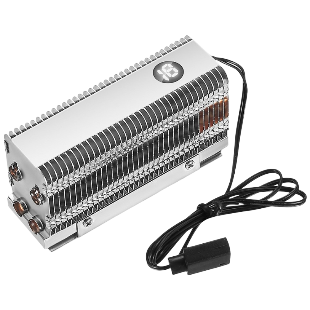 M.2 SSD 방열판 NVME 히트싱크 구리 히트파이프 고급형 P207T 온도표시, 현재가 17,900원