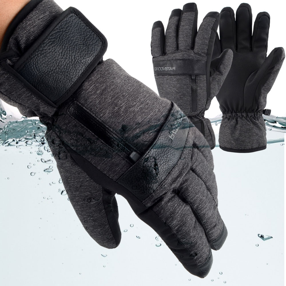 지원군몰 BEC-TEC 고기능성 방수 남성 여성 스키 보드 겨울 방한장갑, 다크블랙, 1개, 현재가 18,500원