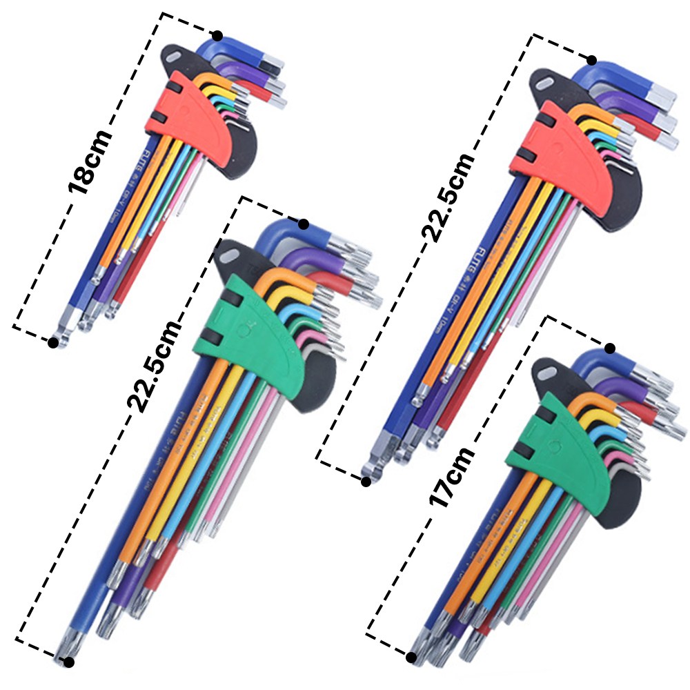 중형 대형 육각 육각볼렌치세트 별 별홀렌치세트 9pcs 멀티 다용도 수공구, 1개 9,420원