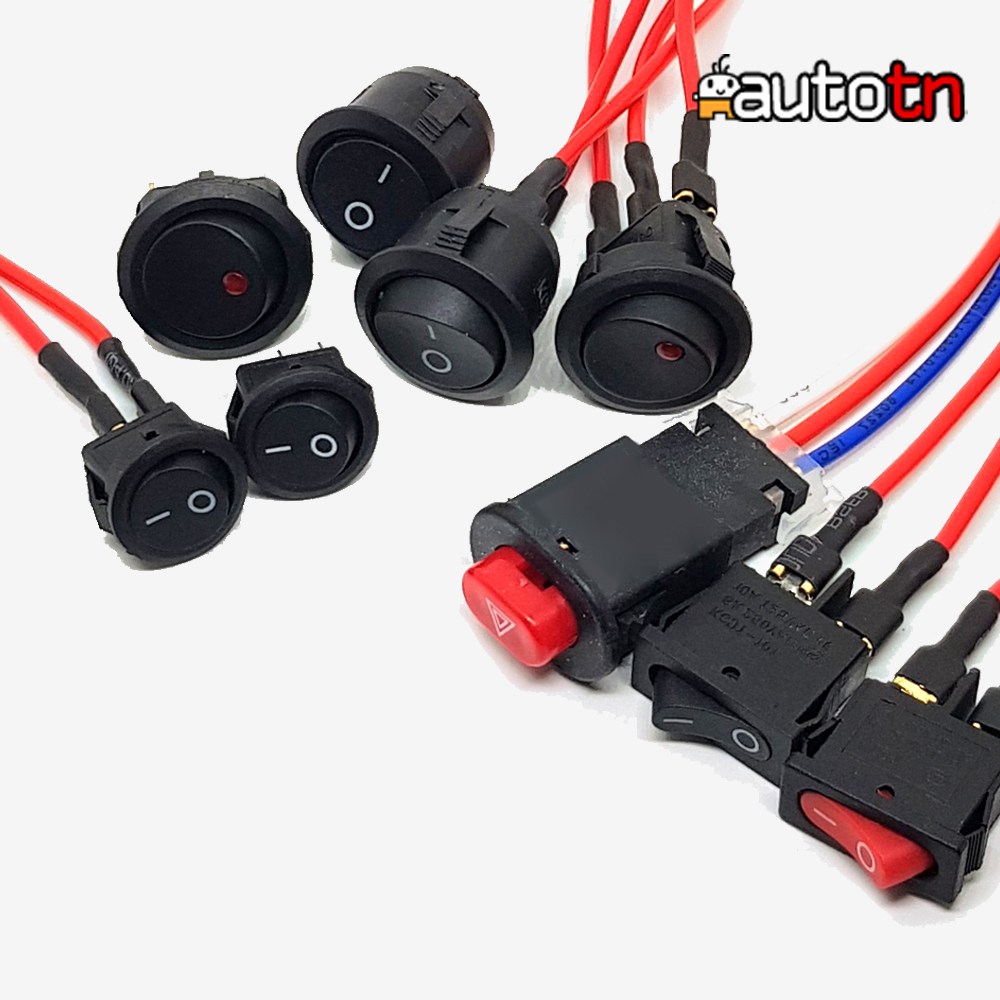 CD 12v 오토바이 2단 LED 비상등스위치 토글스위치 원형스위치 사각스위치 모음전, 1개, 옵션3. 원형 22MM 690원