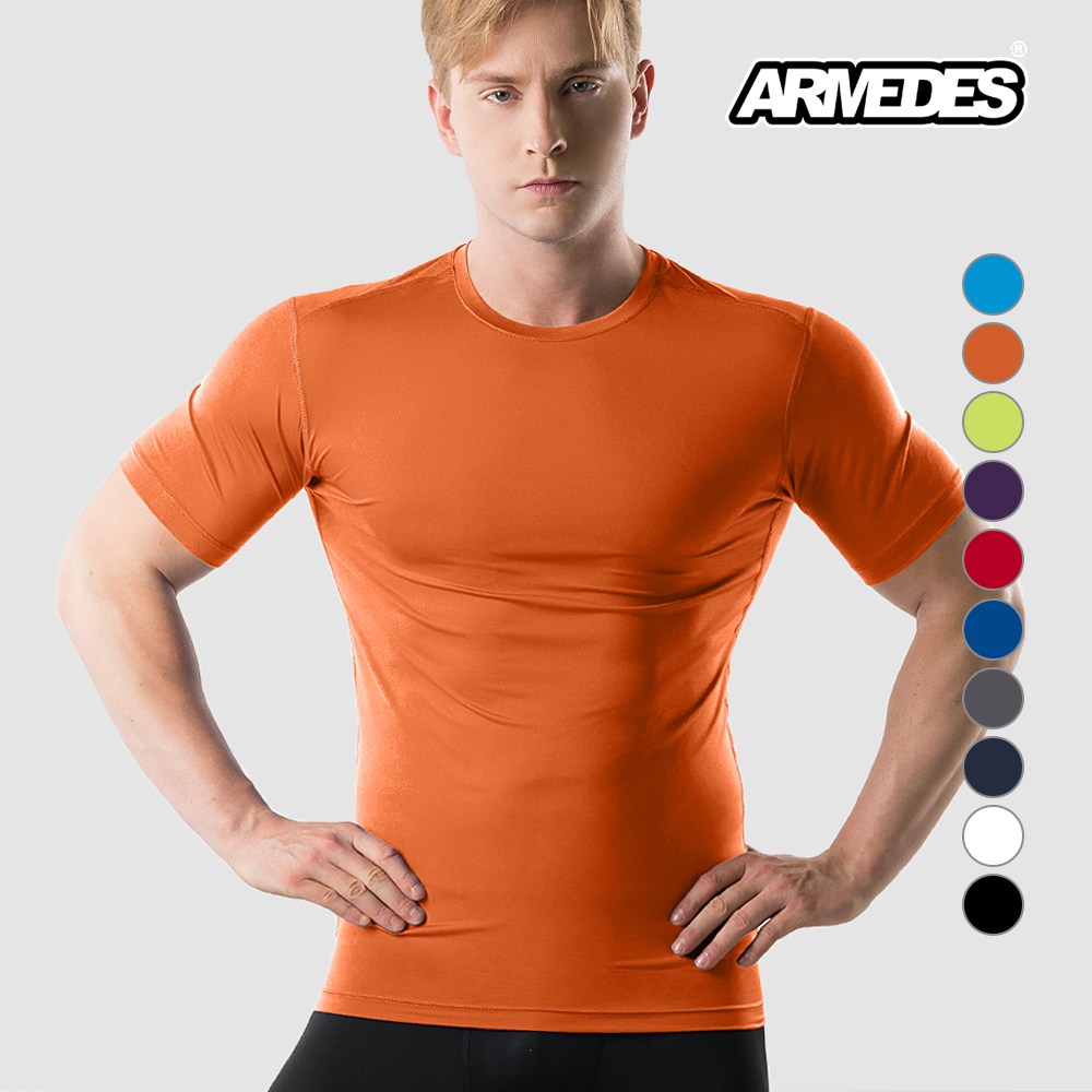 아르메데스 남성용 언더레이어 무지테크핏 반팔 상의 AR-51 7,500원