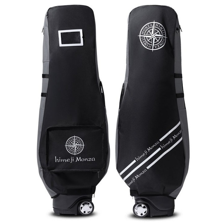 히메지몬자 투어러블 스크래치 방지 골프백 캐디백 방수 항공커버, 블랙그레이 42,600원