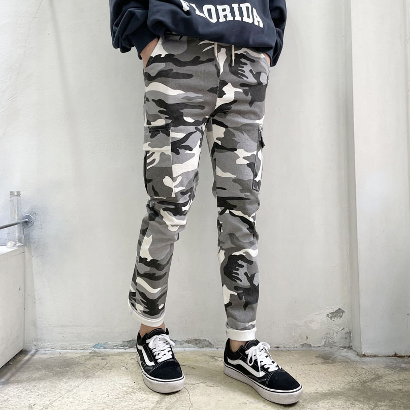 라운지21 남자 면워싱 밀리터리 밴딩 9부 카고 카고 팬츠 32,900원