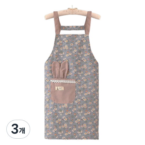 씨오브비 꽃무늬 토끼 와이드 스트랩 앞치마 27,180원