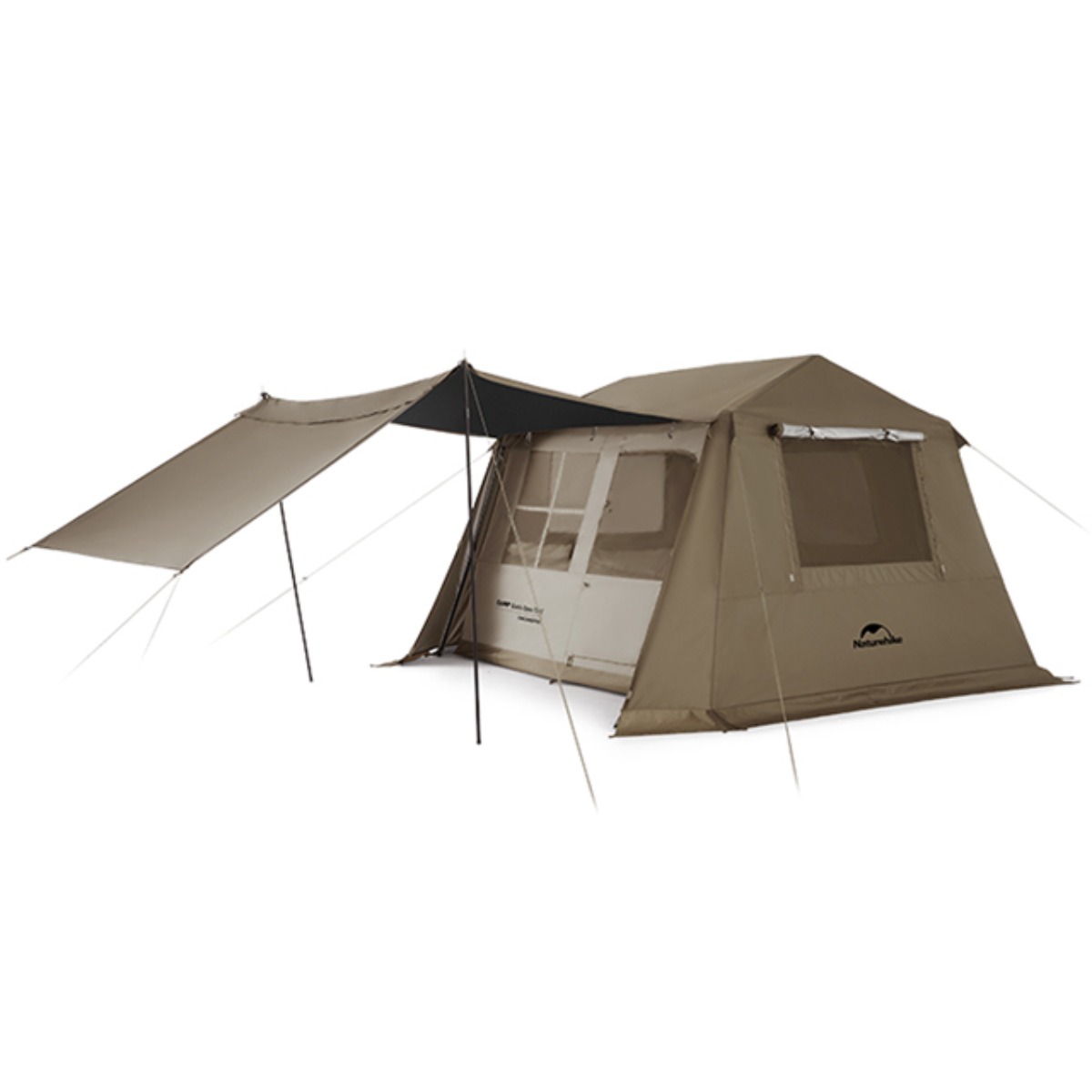 네이처하이크 빌리지 6.0 퀵오픈 텐트 자동 원터치 리빙쉘 쉘터 캐빈형, 브라운, 색상:브라운 328,000원